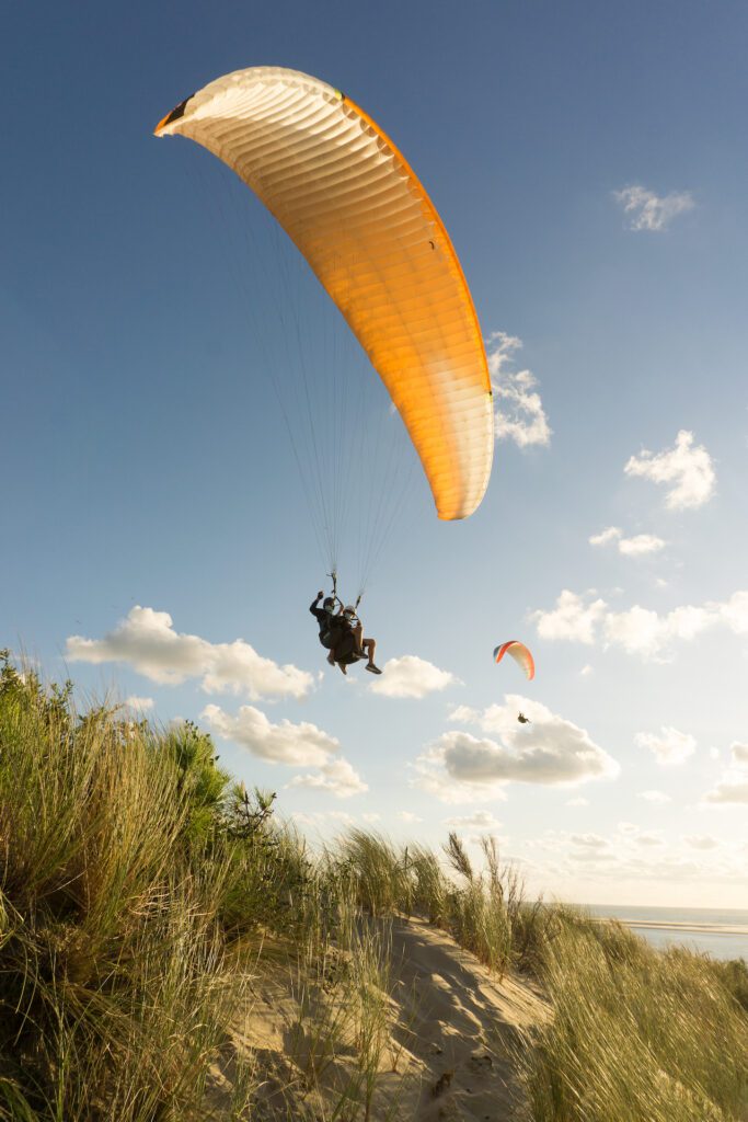 parapente à la dune du Pyla
