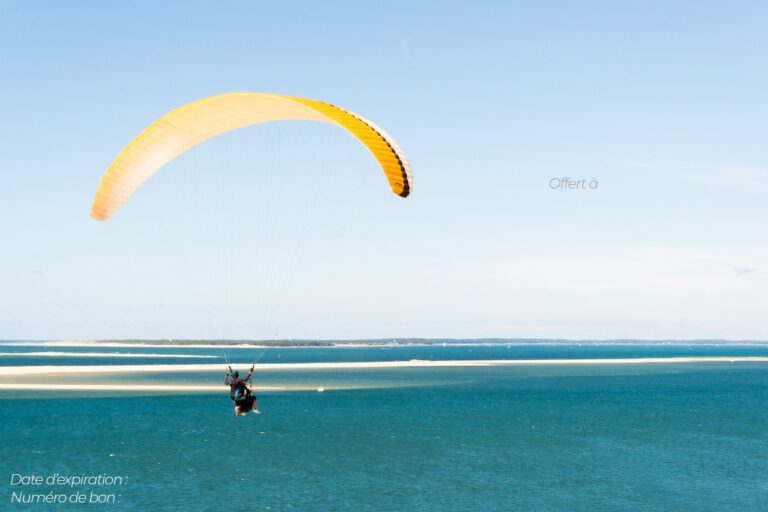 Paragliding dune du pyla gift voucher