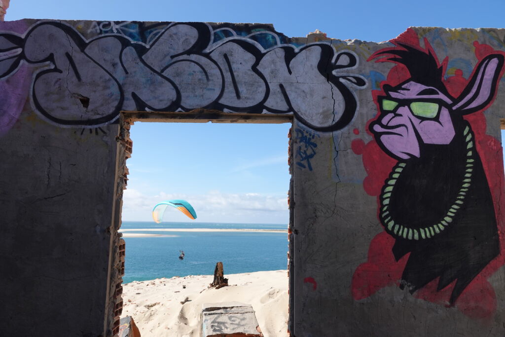 Parapente plage du petit Nice, dune du Pilat
